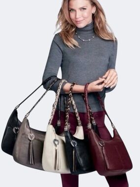 Brighton Barbados Ziptop Hobo Bag RARE Retired in 2019 Shoulder Bag Set of 4